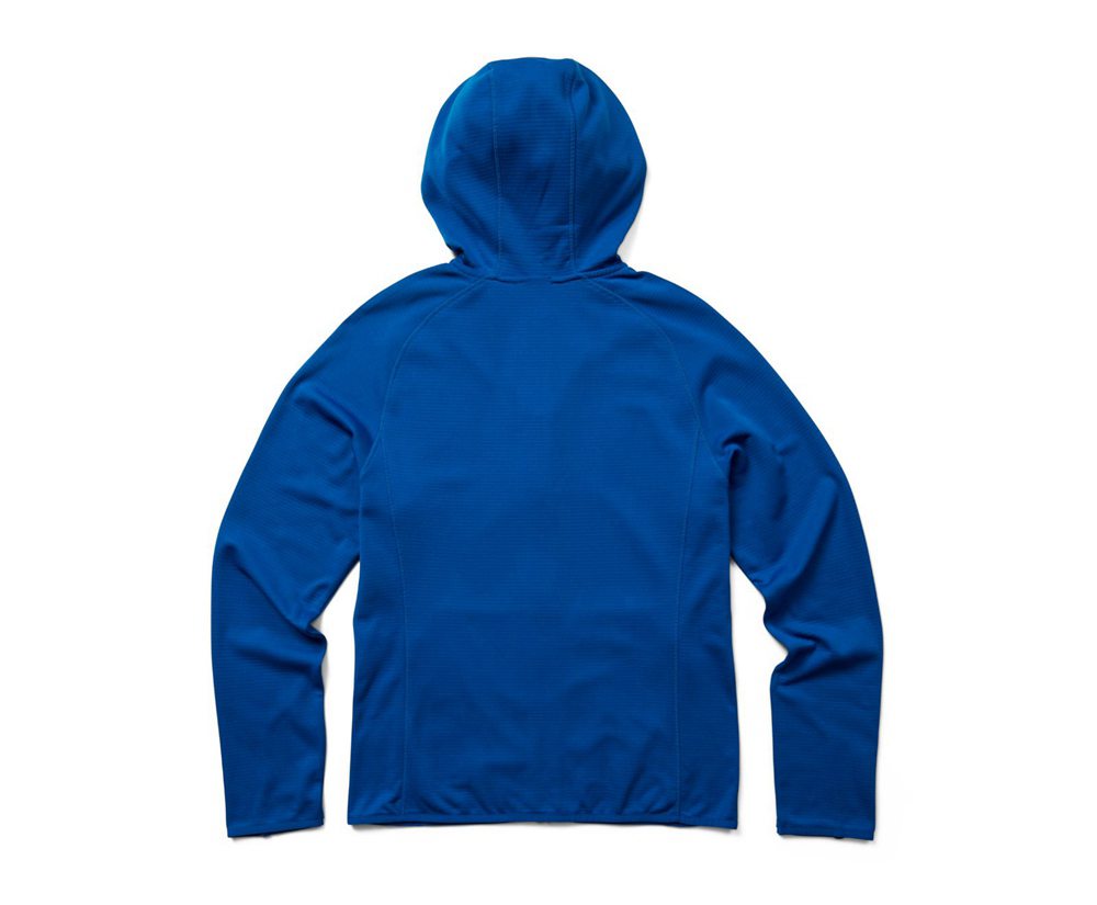 Jaqueta Homem - Merrell Terrain Geotex Full Zip Hoodie - Azuis - PMS089142